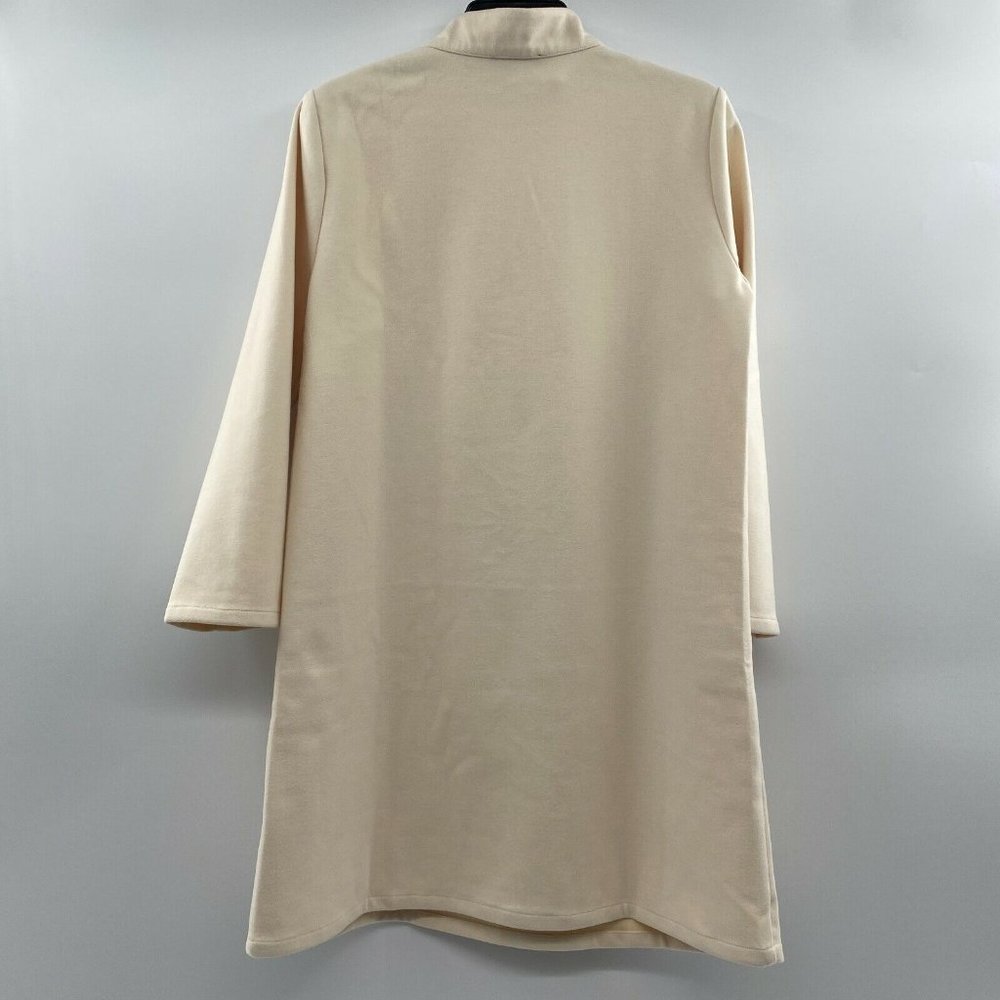 Tuckernuck Winter White Avery Terry Shirt Dress Mini Stand Collar. Worn once. - Picture 6 of 6